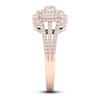 Thumbnail Image 3 of Multi-Diamond Engagement Ring 1-1/5 ct tw Round-Cut 14K Rose Gold