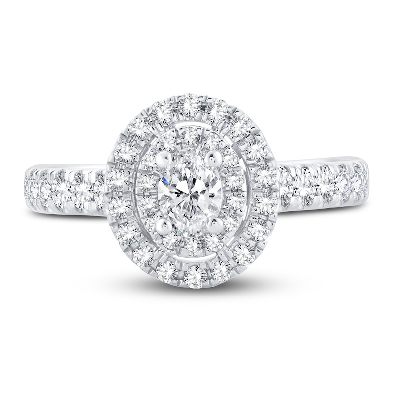 Diamond Engagement Ring 1.64 ct tw 14K White Gold DENG038
