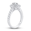 Thumbnail Image 2 of Diamond Engagement Ring 1 ct tw Oval & Round-cut 14K White Gold