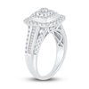 Thumbnail Image 2 of Diamond Engagement Ring 1 ct tw Round & Baguette-Cut 14K White Gold