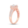 Thumbnail Image 3 of Diamond Engagement Ring 1 ct tw Princess & Round-Cut 14K Rose Gold