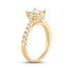 Thumbnail Image 2 of Multi-Diamond Engagement Ring 1-1/4 ct tw Princess & Round-cut 14K Yellow Gold