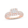 Thumbnail Image 0 of Diamond Engagement Ring 1 ct tw Princess & Round-Cut 14K Rose Gold