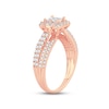 Thumbnail Image 1 of Diamond Engagement Ring 1 ct tw Princess & Round-Cut 14K Rose Gold