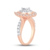 Thumbnail Image 2 of Diamond Engagement Ring 1-1/2 ct tw Pear & Round-cut 14K Rose Gold