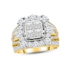 Thumbnail Image 1 of Now + Forever Multi-Diamond Engagement Ring 4 ct tw Princess, Round & Baguette-cut 14K Yellow Gold