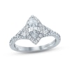 Thumbnail Image 1 of Monique Lhuillier Bliss Diamond Engagement Ring 1-1/2 ct tw Marquise, Pie & Round-Cut 18K White Gold