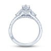 Thumbnail Image 4 of Monique Lhuillier Bliss Diamond Engagement Ring 1-1/2 ct tw Marquise, Pie & Round-Cut 18K White Gold