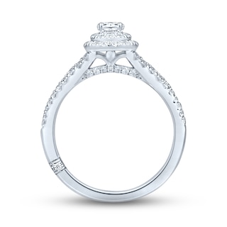 Monique Lhuillier Bliss Diamond Engagement Ring 3/4 ct tw Oval ...