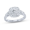 Thumbnail Image 1 of Monique Lhuillier Bliss Diamond Engagement Ring 1-5/8 ct tw Round, Pear, Marquise-cut 18K White Gold