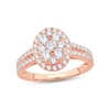 Thumbnail Image 1 of Multi-Diamond Engagement Ring 2 ct tw Round-cut 14K Rose Gold