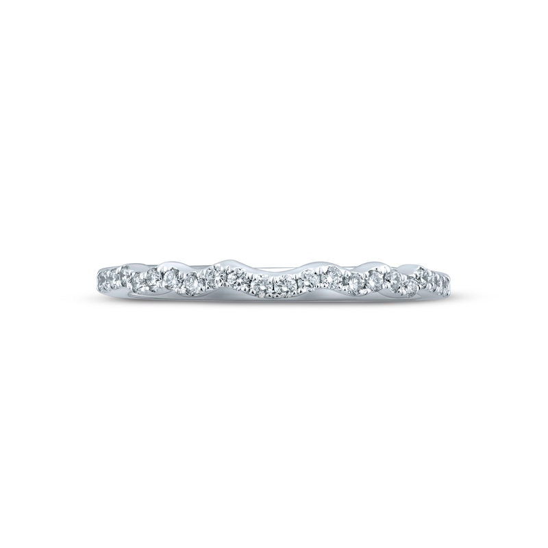 Main Image 3 of Monique Lhuillier Bliss Diamond Wedding Band 1/5 ct tw Round-cut 18K White Gold