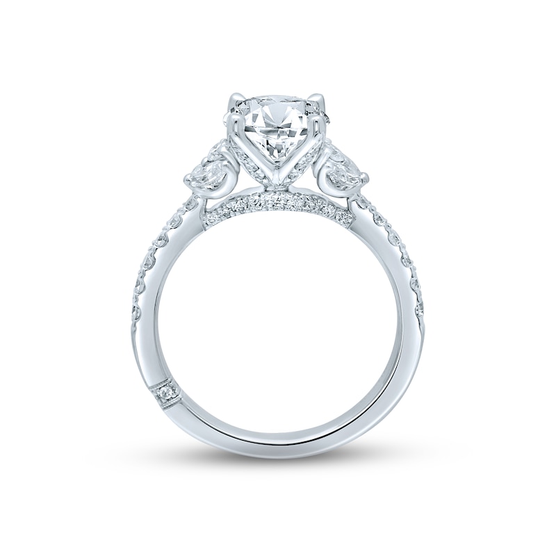 Main Image 4 of Monique Lhuillier Bliss Diamond Engagement Ring 2-1/8 ct tw Round & Marquise-cut 18K White Gold