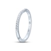 Thumbnail Image 2 of Monique Lhuillier Bliss Diamond Wedding Band 1/5 ct tw Round-cut 18K White Gold