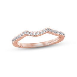 Monique Lhuillier Bliss Diamond Wedding Band 1/5 ct tw Round-cut 18K Rose Gold