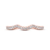 Thumbnail Image 3 of Monique Lhuillier Bliss Diamond Wedding Band 1/5 ct tw Round-cut 18K Rose Gold