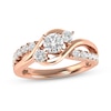 Thumbnail Image 0 of Three-Stone Diamond Engagement Ring 1 ct tw Round-cut 14K Rose Gold