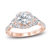 Thumbnail Image 1 of Monique Lhuillier Bliss Diamond Engagement Ring 1-7/8 ct tw Round, Marquise & Pear-shaped 18K Rose Gold