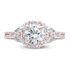 Thumbnail Image 3 of Monique Lhuillier Bliss Diamond Engagement Ring 1-7/8 ct tw Round, Marquise & Pear-shaped 18K Rose Gold