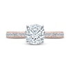 Thumbnail Image 3 of Monique Lhuillier Bliss Diamond Engagement Ring 1-7/8 ct tw Round-cut 18K Two-Tone Gold