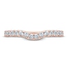 Thumbnail Image 3 of Monique Lhuillier Bliss Diamond Wedding Band 3/8 ct tw Round-cut 18K Rose Gold