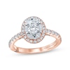 Thumbnail Image 0 of Monique Lhuillier Bliss Diamond Engagement Ring 1-1/4 ct tw Oval, Marquise & Round-cut 18K Two-Tone Gold