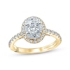 Thumbnail Image 1 of Monique Lhuillier Bliss Diamond Engagement Ring 1-1/4 ct tw Oval, Marquise & Round-cut 18K Two-Tone Gold