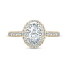 Thumbnail Image 4 of Monique Lhuillier Bliss Diamond Engagement Ring 1-1/4 ct tw Oval, Marquise & Round-cut 18K Two-Tone Gold