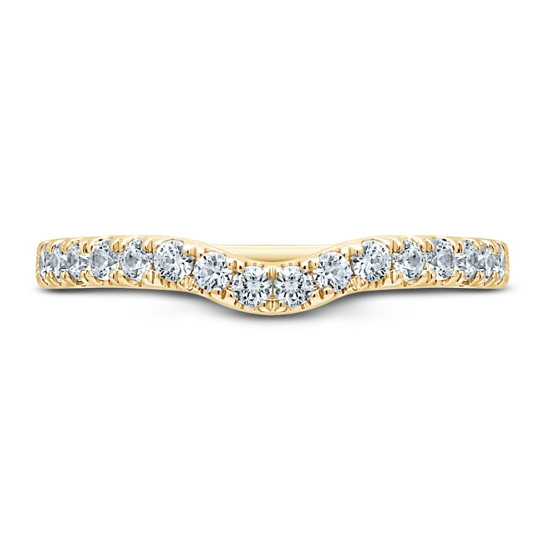 Main Image 3 of Monique Lhuillier Bliss Diamond Wedding Band 3/8 ct tw Round-cut 18K Yellow Gold