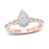 Thumbnail Image 0 of Monique Lhuillier Bliss Diamond Engagement Ring 7/8 ct tw Pear & Round-cut 18K Rose Gold