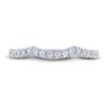 Thumbnail Image 3 of THE LEO Diamond Wedding Band 1/4 ct tw Round-cut 14K White Gold