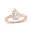 Thumbnail Image 1 of Diamond Engagement Ring 5/8 ct tw Round-cut 14K Rose Gold