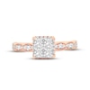 Thumbnail Image 3 of Multi-Diamond Engagement Ring 1 ct tw Princess & Round-cut 14K Rose Gold