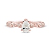 Thumbnail Image 3 of Diamond Engagement Ring 1/2 ct tw Pear & Round-cut 14K Rose Gold