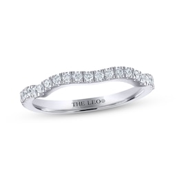 THE LEO Diamond Wedding Band 1/4 ct tw Round-cut 14K White Gold