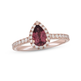 Casual rings in stock hatimaye!!! Round cut 3.5 ct Rose garnet on