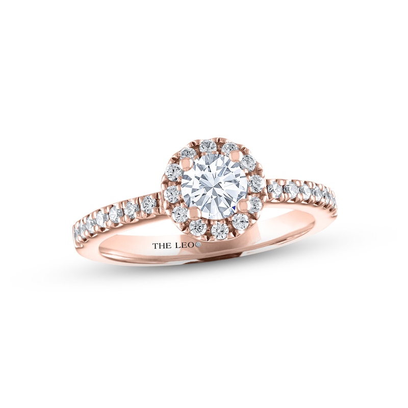 Main Image 1 of THE LEO Diamond Engagement Ring 3/4 ct tw Round-cut 14K Rose Gold