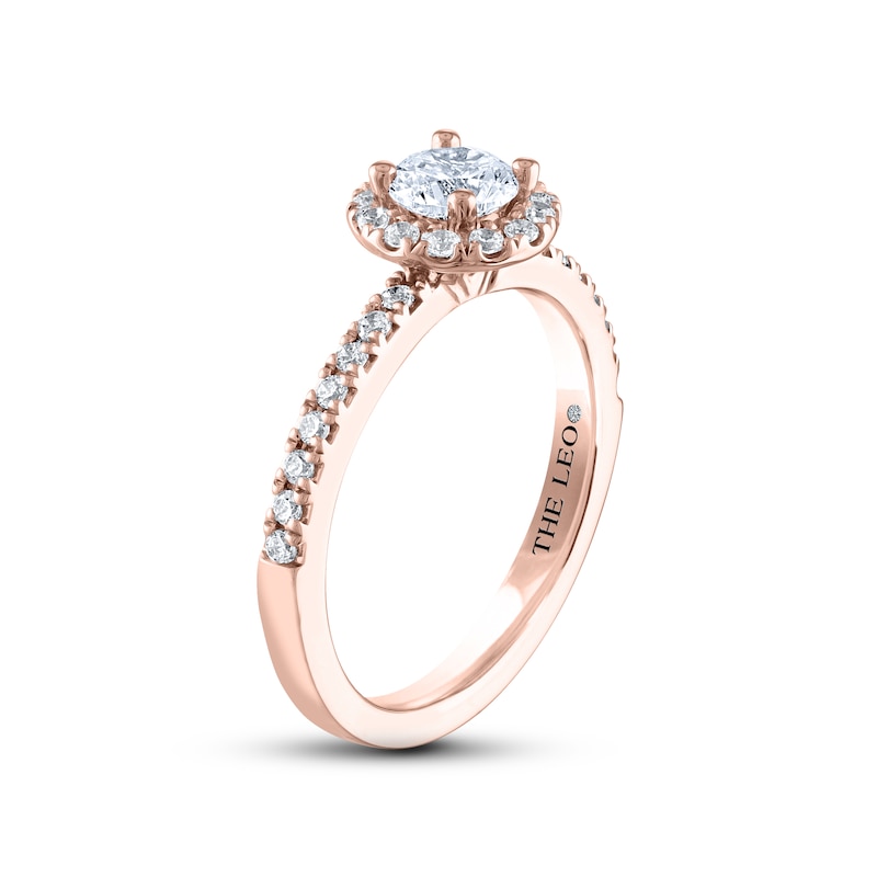 Main Image 2 of THE LEO Diamond Engagement Ring 3/4 ct tw Round-cut 14K Rose Gold