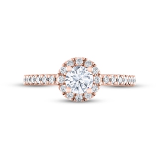 THE LEO Diamond Engagement Ring 3/4 ct tw Round-cut 14K Rose Gold | Kay