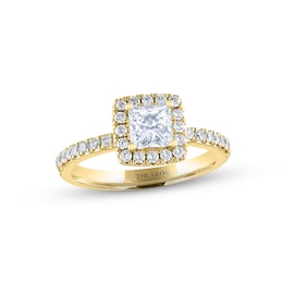 THE LEO Diamond Engagement Ring 1 ct tw Princess & Round-cut 14K Yellow Gold