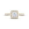 Thumbnail Image 2 of THE LEO Diamond Engagement Ring 1 ct tw Princess & Round-cut 14K Yellow Gold
