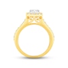 Thumbnail Image 3 of Diamond Engagement Ring 3/4 ct tw Princess & Round-cut 14K Two-Tone Gold