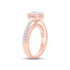 Thumbnail Image 2 of Multi-Diamond Engagement Ring 1 ct tw Princess & Round-cut 14K Rose Gold