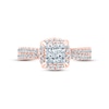 Thumbnail Image 3 of Multi-Diamond Engagement Ring 1 ct tw Princess & Round-cut 14K Rose Gold