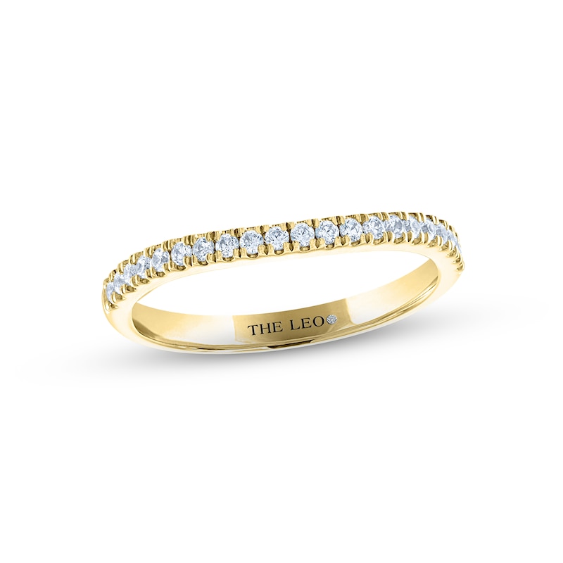 Main Image 1 of THE LEO Diamond Wedding Band 1/5 ct tw Round-cut 14K Yellow Gold