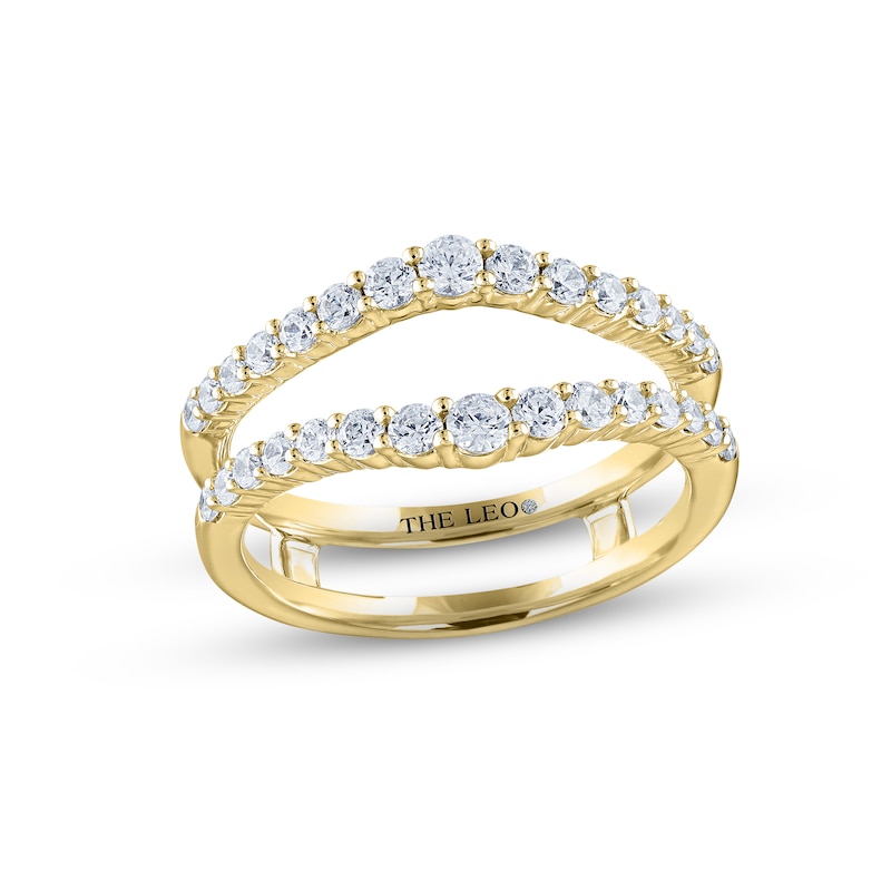 Main Image 1 of THE LEO Diamond Enhancer Ring 3/4 ct tw Round-cut 14K Yellow Gold