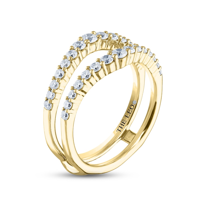 Main Image 2 of THE LEO Diamond Enhancer Ring 3/4 ct tw Round-cut 14K Yellow Gold