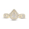 Thumbnail Image 1 of Multi-Diamond Engagement Ring 5/8 ct tw Round & Baguette-cut 14K Yellow Gold