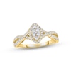 Thumbnail Image 1 of Multi-Diamond Engagement Ring 1/2 ct tw Round-cut 14K Yellow Gold