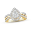 Thumbnail Image 1 of Multi-Diamond Engagement Ring 3/4 ct tw Round-cut 14K Yellow Gold